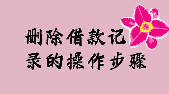 删除借款记录的方法