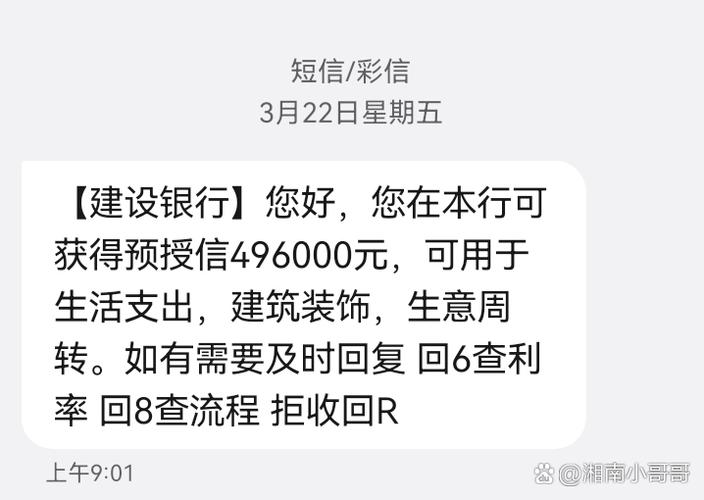 老是收到贷款额度短信