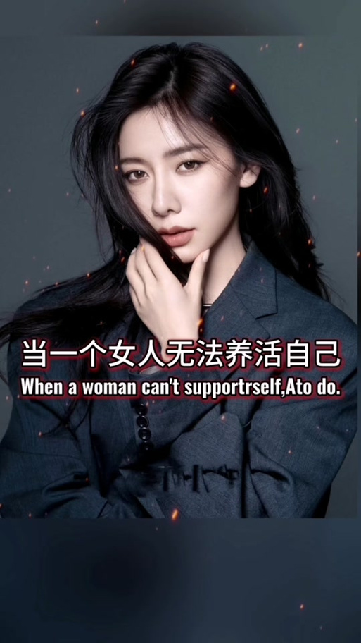 靠自己养活自己的女人