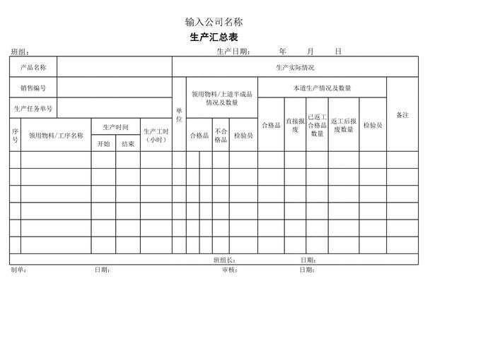 辅助生产车间劳务数量汇总表怎么填