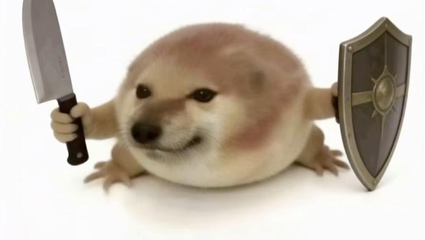 小学生画刀盾狗