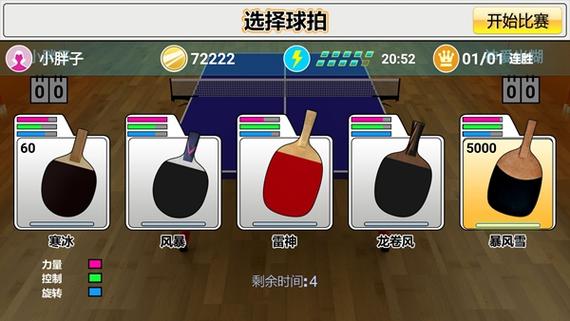 虚拟乒乓球中文无限金币版