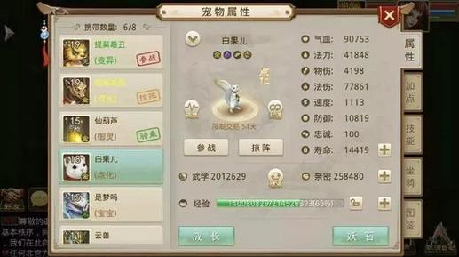 问道手游白果儿妖石打什么