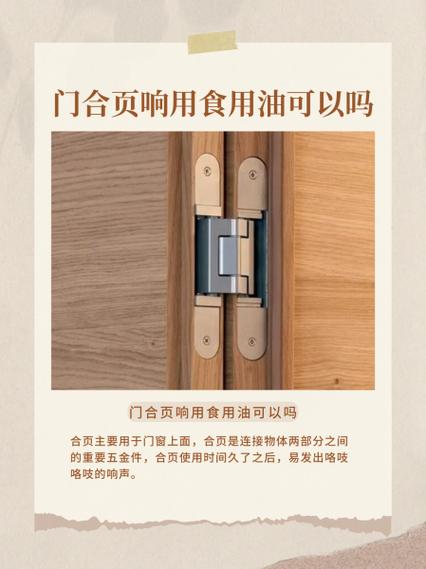 门咯吱咯吱响用什么油