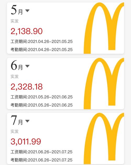 麦当劳兼职几号结工资