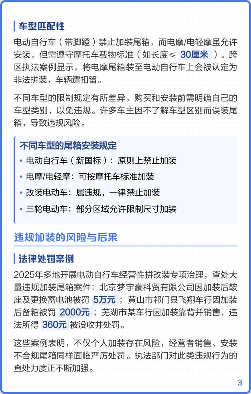 电动自行车加尾箱算不算改装