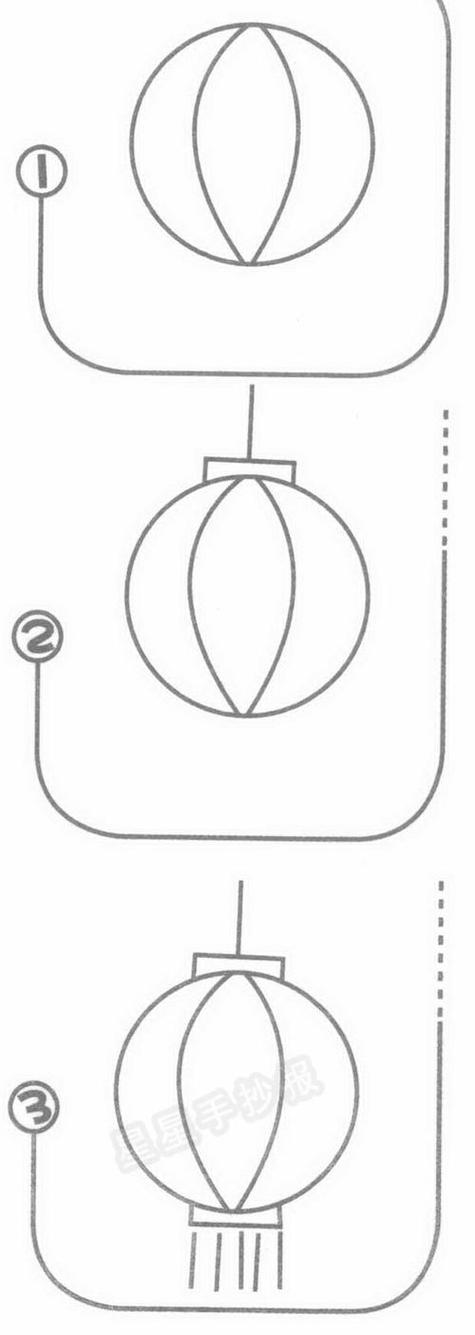 灯笼的简笔画 灯笼的简笔画