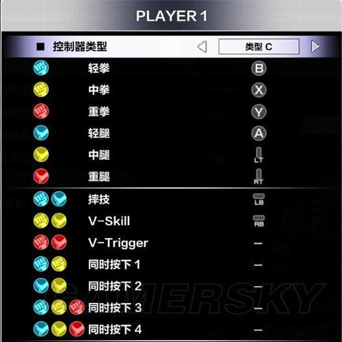 街霸5手柄按键设置
