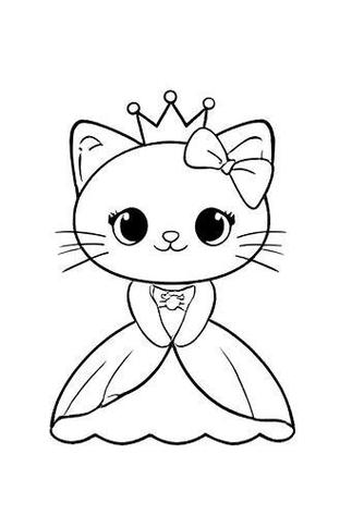 猫咪公主简笔画