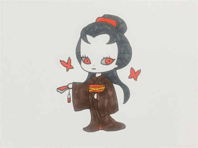 第五人格红蝶画法Q版