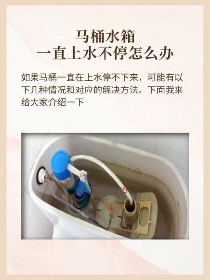 自动马桶喷水不停怎么处理