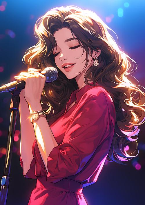 夸女人唱歌的唯美短句