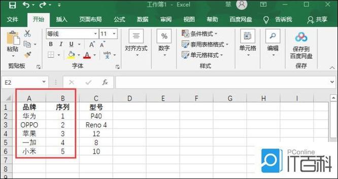excel表格调整行高和列宽