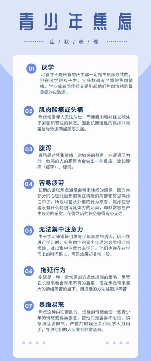 焦虑症都有什么症状 焦虑症都有什么症状