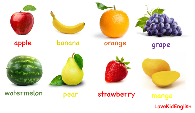 fruits英文原版