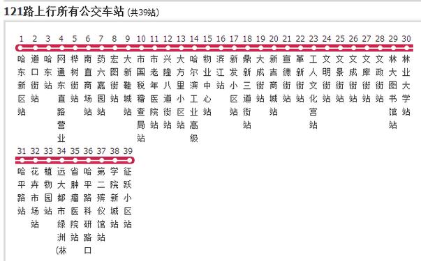 哈尔滨公交线路图最新版