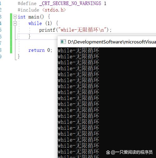 c语言无限循环语句实例