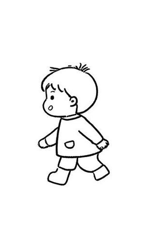 小孩走路