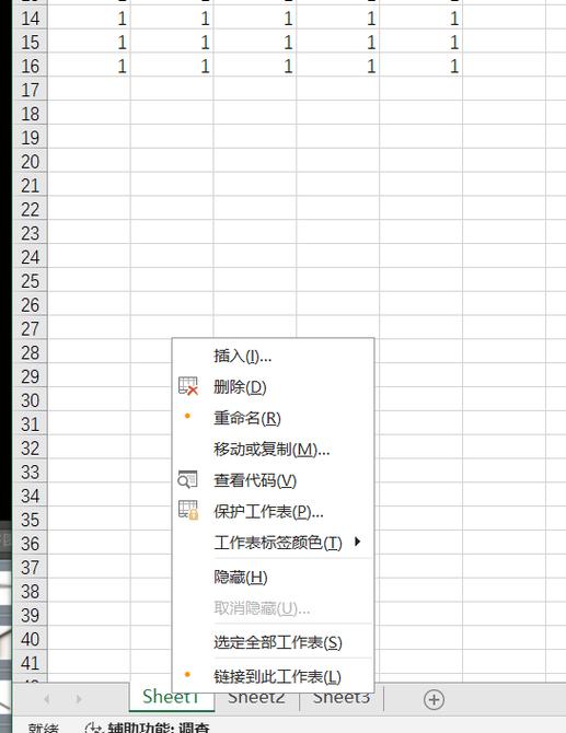 表格sheet1和sheet2不见了截图3