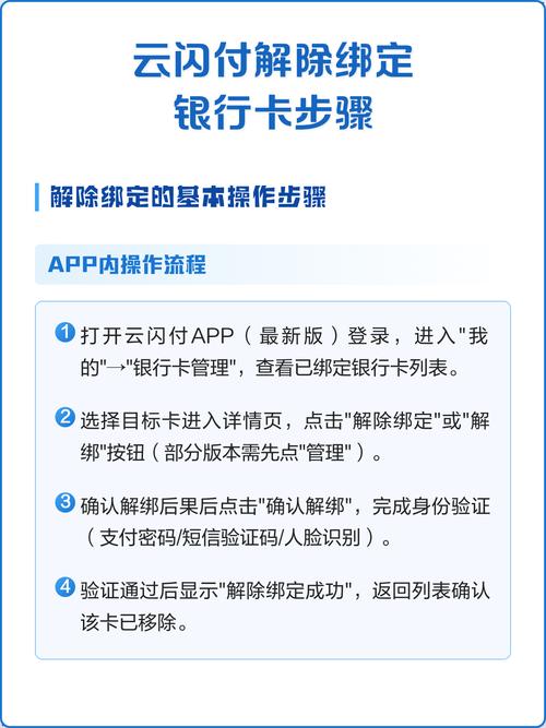 如何解绑云闪付的银行卡
