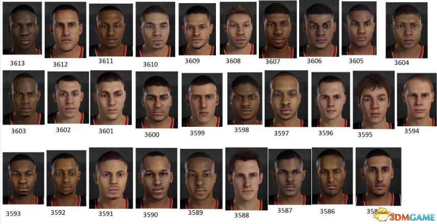 nba2k17面补id大全