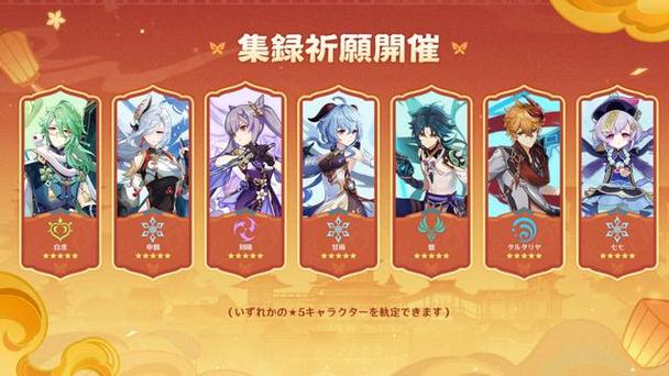 原神往期复刻角色一览表