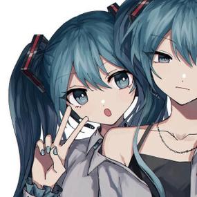初音未来闺蜜头像2人