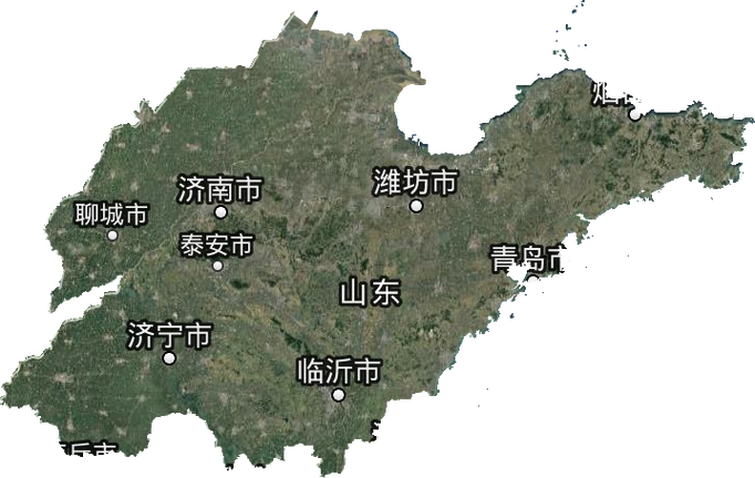 山东卫星地图