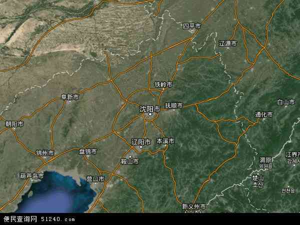 辽宁省高清卫星地图全图