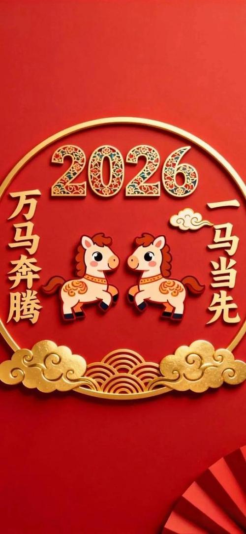 马年图片2026壁纸可爱