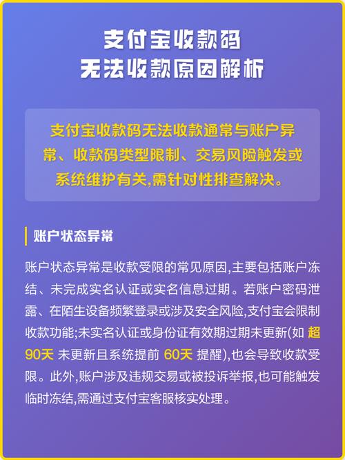 支付宝收款码为什么会失效