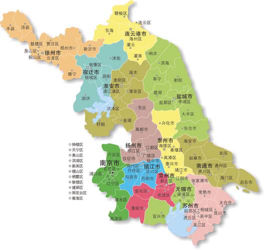 中国江苏地图全图可放大 电子版