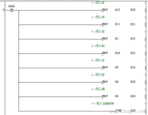 三菱plc时间指令