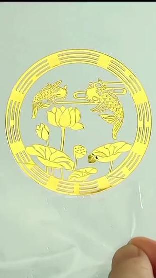 鲤鱼莲花贴的正确贴法