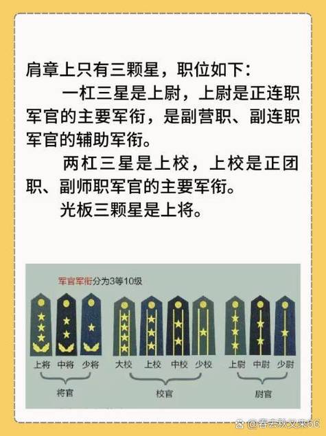 肩章三个星什么级别截图1