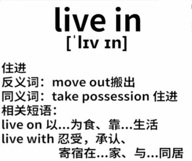 live in和live