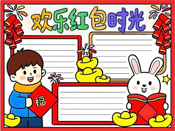 红包小报怎么画