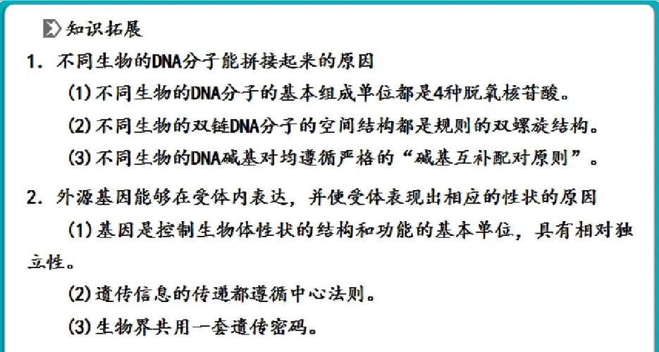 基因工程知识点总结截图3