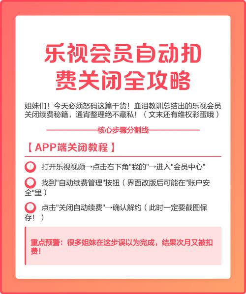 乐视续费会员怎么关闭不再扣费
