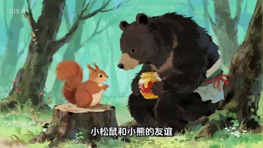 小熊和小松鼠有几个自然段