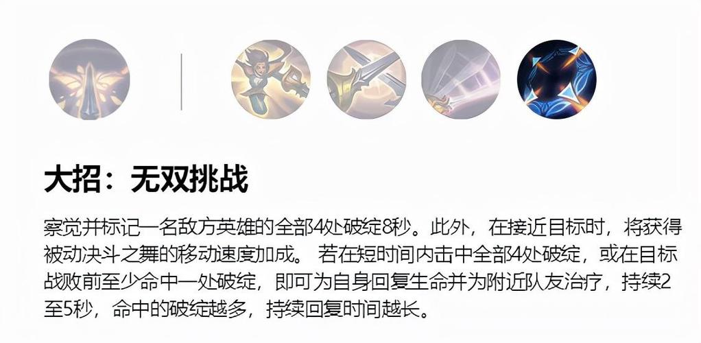 无双剑姬技能