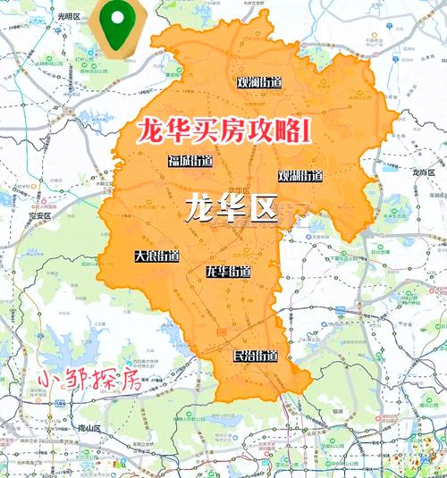 深圳龙华地图全图