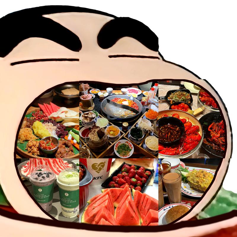 挑战吃爆辣美食九宫格