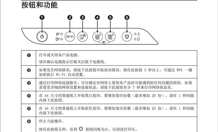 打印机的按键功能介绍