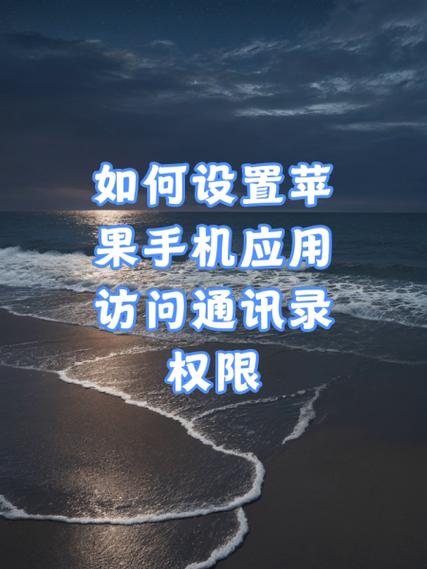 苹果手机设置通讯录访问权限的方法步骤