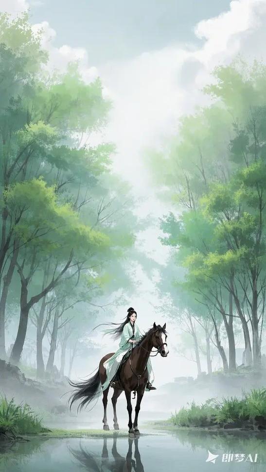 一人一马一江湖古风图片