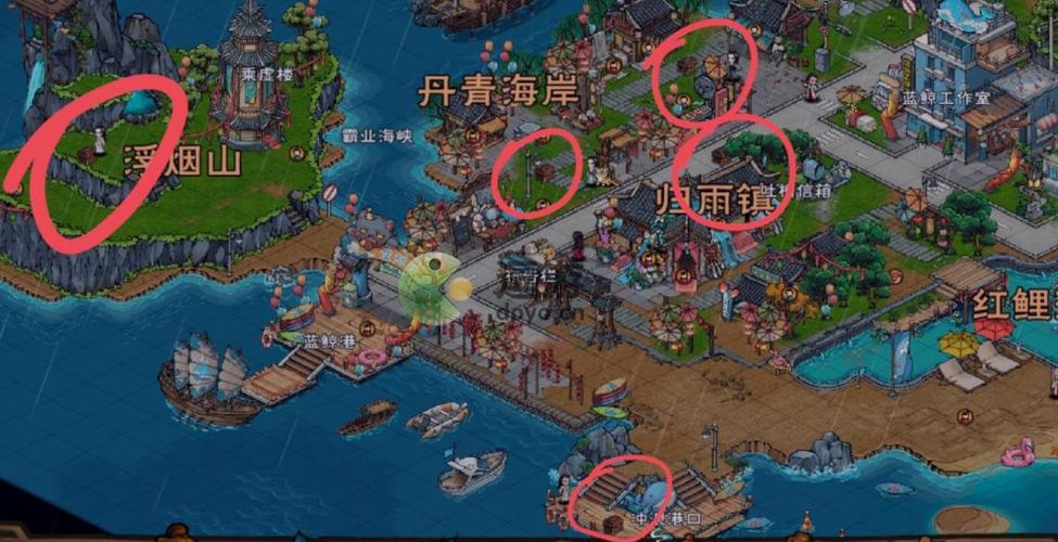烟雨江湖双王镇宝箱位置