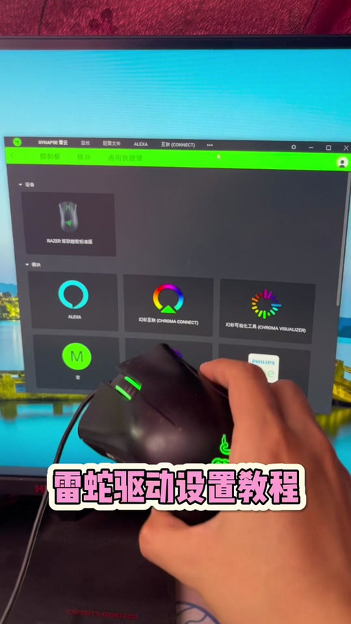 雷蛇怎么设置吃鸡压枪宏