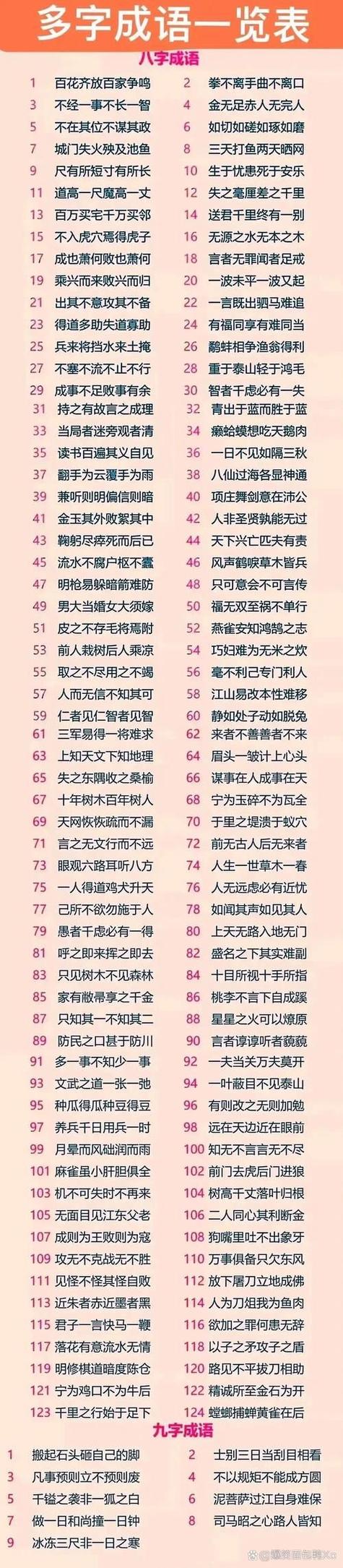 成语汇总