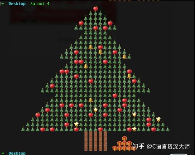 圣诞树代码c语言